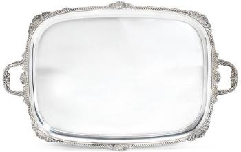 A silver two-handled tray by 
																	 Hawksworth, Eyre and Co.