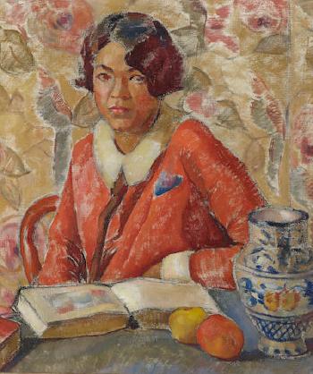 Self Portrait: Homage a Cezanne by 
																	Miki Hayakawa