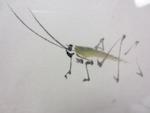 Lychees and grasshopper by 
																			Chiura Obata