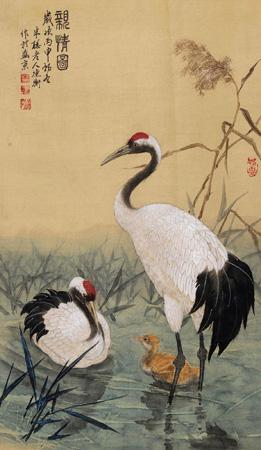 Cranes by 
																	 Yang Deheng