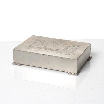 A Pewter Box, Svenskt Tenn, Stockholm 1935 by 
																			Nils Fougstedt