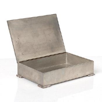 A Pewter Box, Svenskt Tenn, Stockholm 1935 by 
																			Nils Fougstedt