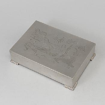 A Pewter Box, Svenskt Tenn, Stockholm 1935 by 
																			Nils Fougstedt