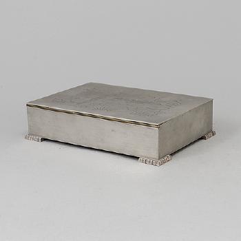 A Pewter Box, Svenskt Tenn, Stockholm 1935 by 
																			Nils Fougstedt