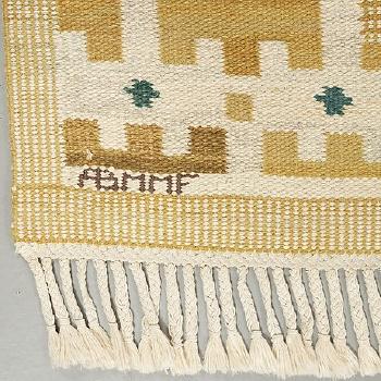 Gift Forsberg, A carpet, Gulbroka, Flat Weave by 
																			Ann Mari Lindbom