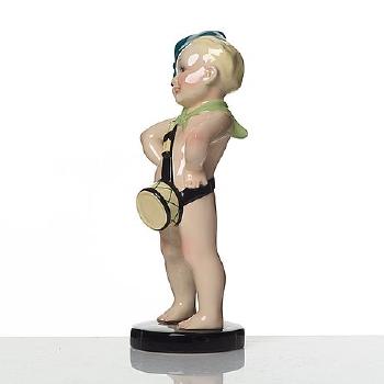 A Balilla Ceramic Figure, Essevi, Italy by 
																			Sandro Vachetti