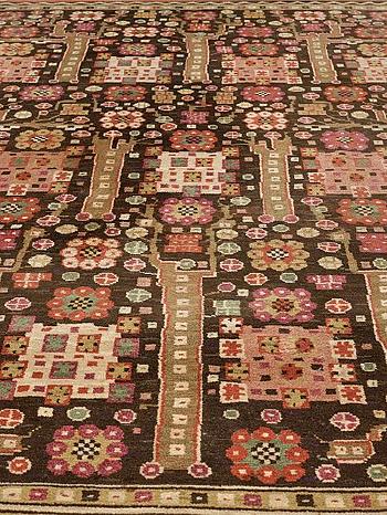 A Carpet, Svarta Trädgårdsmattan, Knotted Pile by 
																			 AB Marta Maas-Fjetterstrom