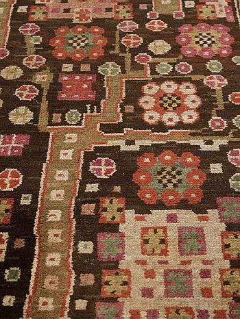 A Carpet, Svarta Trädgårdsmattan, Knotted Pile by 
																			 AB Marta Maas-Fjetterstrom
