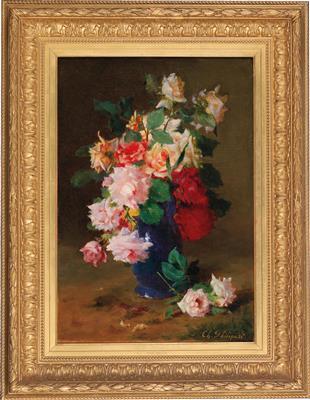 Roses in a Vase by 
																			Charles Philipard