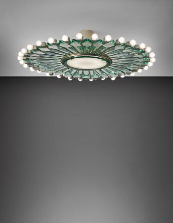 Ceiling light, model no. 2243 by 
																	Max Ingrand