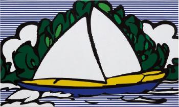 Boat on Geneva Lake by 
																	George Pusenkoff