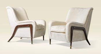 Pair of armchairs by 
																	Franco Buzzi