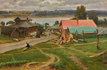 On the Volga by 
																	Alexander W Makowski