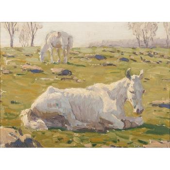 Untitled (Horses) by 
																			Edward Charles Volkert