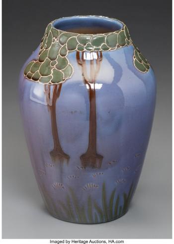 Jap Birdimal Ceramic Vase by 
																			Frederick Hurten Rhead