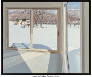 Three Trees, View from Studio by 
																			Jeanette Chupack