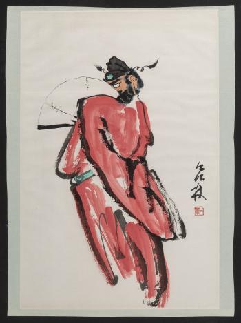 Two LV Lin, Long Jixian, And Wu Mingyao Chinese Watercolor Paintings by 
																			 Lv Lin