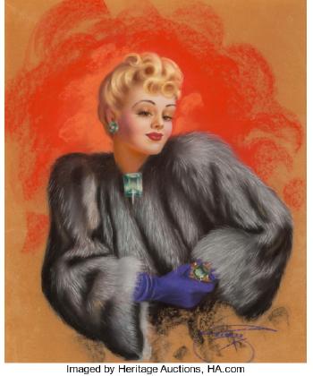 Betty grable in fur by 
																			Billy De Vorss