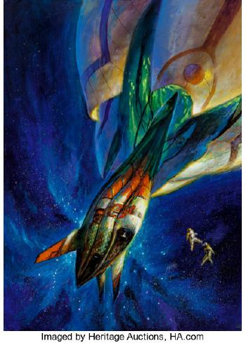 Isaac asimov's science fiction magazine cover by 
																			Bob Eggleton