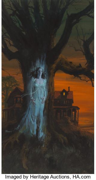 Image of a ghost, paperback cover by 
																			Victor Prezio