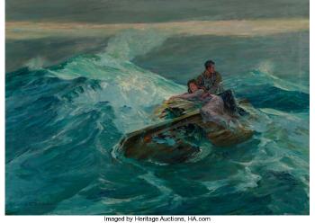Shipwreck survivors by 
																			John Olaf Todahl