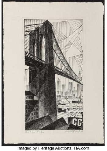 Brooklyn bridge by 
																			Arnold Ronnebeck