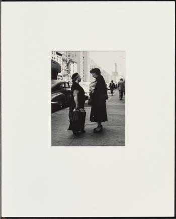 The Gossips, New York's Lower East Side, 1950 by 
																			Martin Elkort