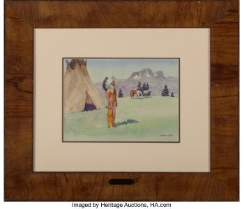 Blackfoot Chief by 
																			Leonard Howard Reedy