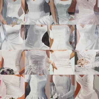 White on white (sixteen wedding dresses) III by 
																	Julia Jacquette