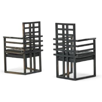 Armchairs by 
																			Stanley Tigerman