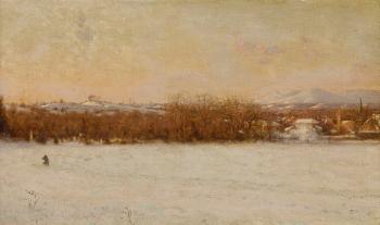 Windy day after a snowstorm by 
																	Jervis McEntee