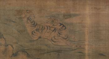 Tigers Crossing River by 
																	 Ma Yuanqin