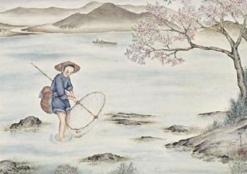 Catching Fish by 
																	 Pang Xunqin