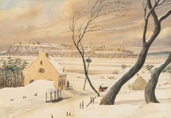 Quebec From Point Levi by 
																	Philip James Bainbrigge
