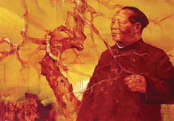 Mao dans les cerisiers by 
																	 Gao Qiang