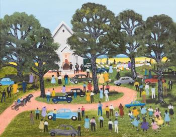 Country church by 
																			Helen LaFrance