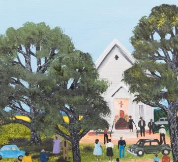 Country church by 
																			Helen LaFrance