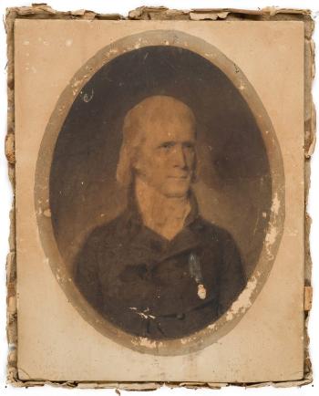 Portrait (possibly Thomas Jefferson) by 
																			John Vanderlyn
