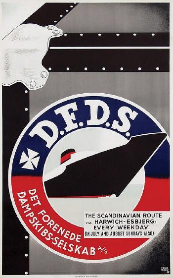 D.F.D.S. The Scandinavian Route by 
																	Helge Refn