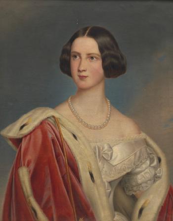 Portrait of Marie of Prussia (German, Marie Friederike Franziska Hedwig von Preußen) by 
																			Joseph Karl Stieler