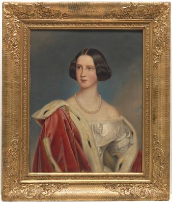 Portrait of Marie of Prussia (German, Marie Friederike Franziska Hedwig von Preußen) by 
																			Joseph Karl Stieler