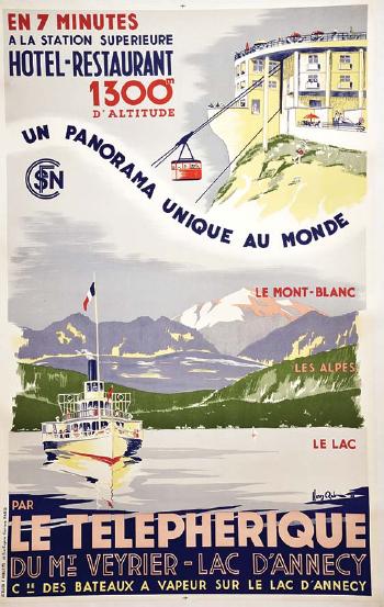 Le Téléphérique de Veyrier - Lac d'Annecy by 
																	Henry Reb