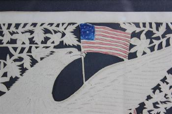 Patriotic scherenschnitte: liberty by 
																			Isaac Stiehly
