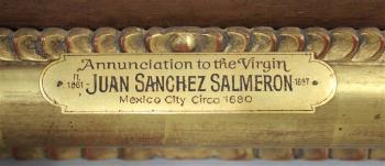 Annunciation by 
																			Juan Sanchez Salmeron
