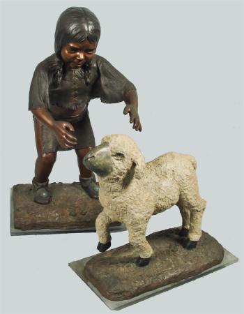 Little lambs; Little boy by 
																			Retha Waloen Gambaro