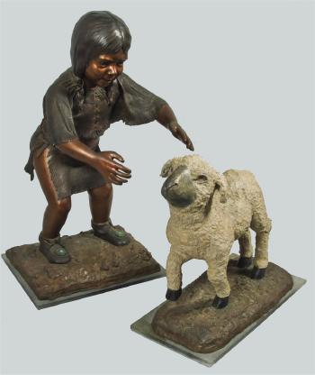Little lambs; Little boy by 
																			Retha Waloen Gambaro
