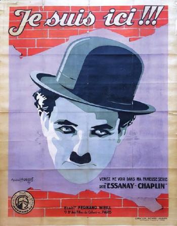 Charlie Chaplin - portrait by 
																	 Hubert