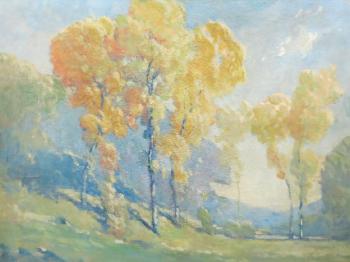 Autumn landscape by 
																			William C Emerson