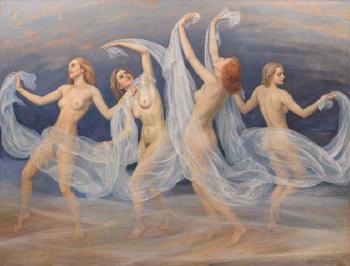 Dancing nymphs by 
																	Anton Hackenbroich