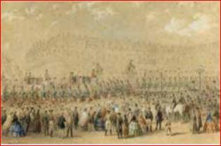 Ankunft Von Zar Alexander II Und Napoleon III In Stuttgart by 
																	Jules Gaildrau